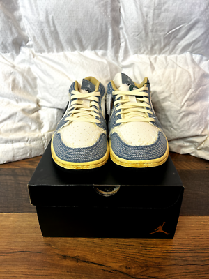 Air Jordan 1 Low SE WRMK Sashiko Denim Japan FN7670-493 | eBay