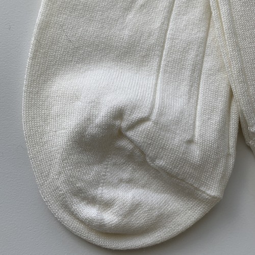 Vintage Jockey Classic Cotton & Stretch Nylon Dress Socks Ivory 1989 USA 10-13 - Picture 6 of 9