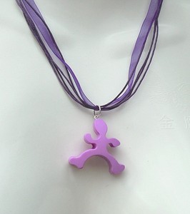 Collier Bonhomme Qui Danse En Fimo Idee Cadeau Sachet Kdo Port France Offert Ebay