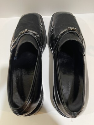 Versace Classic V2 Vintage Cowhide Shoes Men Size 44 1/2 Very Rare