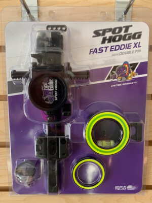 New Spot Hogg Fast Eddie XL .019 Double Pin Long Bar Bow Archery Sight RH