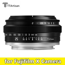 TTArtisan 25mm F2.0 MF Manual Focus Prime Lens for Fujifilm Fuji X-mount Camera