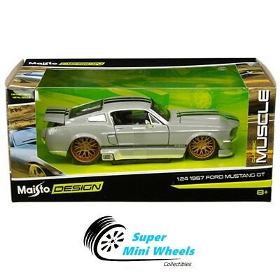Maisto 1:24 Classic Muscle - 1967 Ford Mustang GT - Grey with