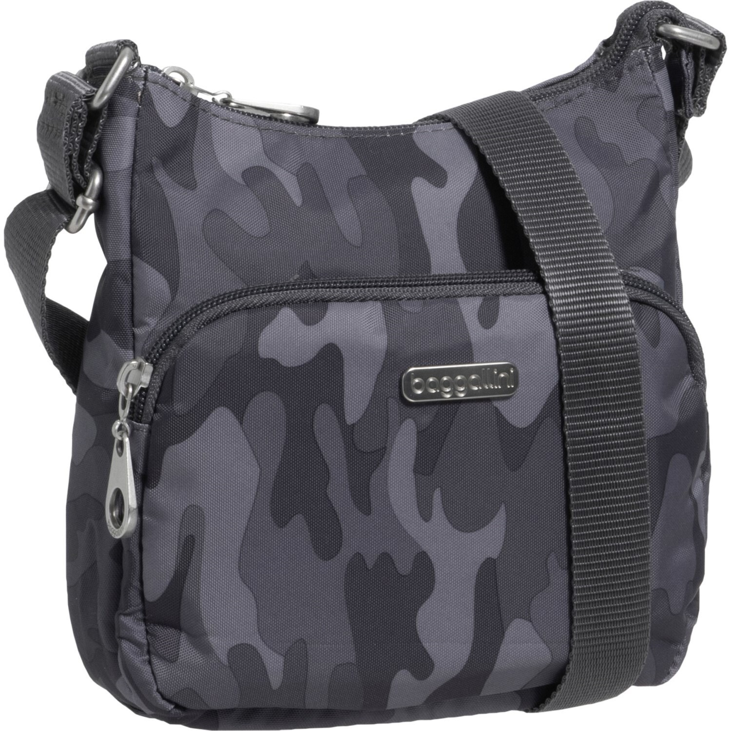 Новая легкая водонепроницаемая камуфляжная сумка через плечо Baggallini Gray Camo
