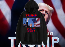 Trump 2024 fight , trump shooting Sweatshirt America First President Hoodie