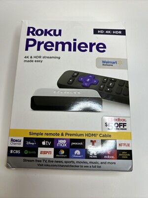 Roku Premiere - HD/4K/HDR -2022- Streaming Device- SKU# 3920RW
