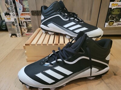 adidas Icon 6 Bounce TPU Men\'s Baseball Cleats in black and white adidas Icon 6 Bounce TPU Molded Baseball Cleats Black White  main image 4