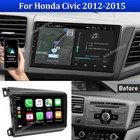 For Honda Civic 2012-2015 Apple CarPlay Android Auto Car Radio Stereo GPS Navi