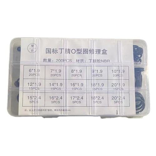 O-Ring Nitril Gummi Unterlegscheibe Set 1 Box Silikon Dichtringe Widerstand Dichtungen - Bild 7 von 28