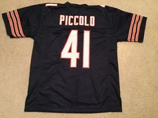 Brian Piccolo UNSIGNED CUSTOM Sewn Stitched Blue Jersey - M, L, XL, 2XL, 3XL