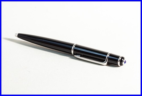 Großer Cartier DIABOLO KUGELSCHREIBER Saphir Cabuchon Schwarz & Platinum m BOX - Bild 2 von 7