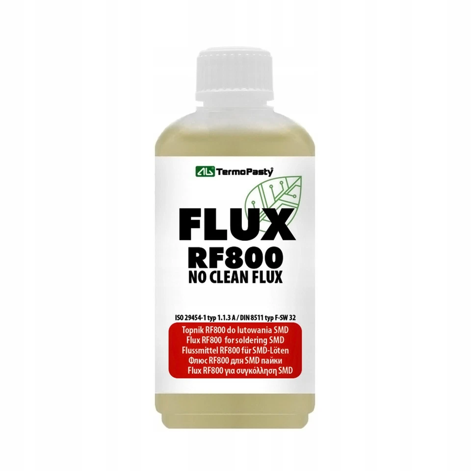 AG TERMOPASTY Flussmittel RF800 mit Kolophonium für SMD Löten - 15ml, 50ml, 100ml