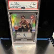 Trae Young -Prizm Flashback Signatures Silver PSA 10