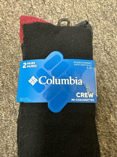 Columbia Women’s Shoe Sz 4-10 Mi-Chaussettes Crew Socks Soft Cotton Blend - Picture 3 of 10