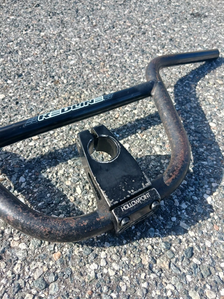 Redline Handlebar Bmx Mx449 28" X 7.5" Rise HollowPoint Redline Stem! 1 - 1/8" - Image 4 of 4