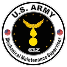 US Army Mechanical Maintenance Supervisor Bumper Sticker Military Decal 5"