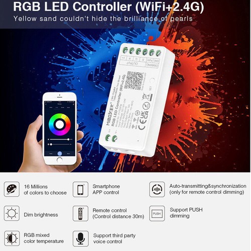 Controlador MiLight WiFi Tuya MiBoxer atenuador tira LED CCT RGB RGBW RGBCCT 2.4G - Imagen 19 de 38