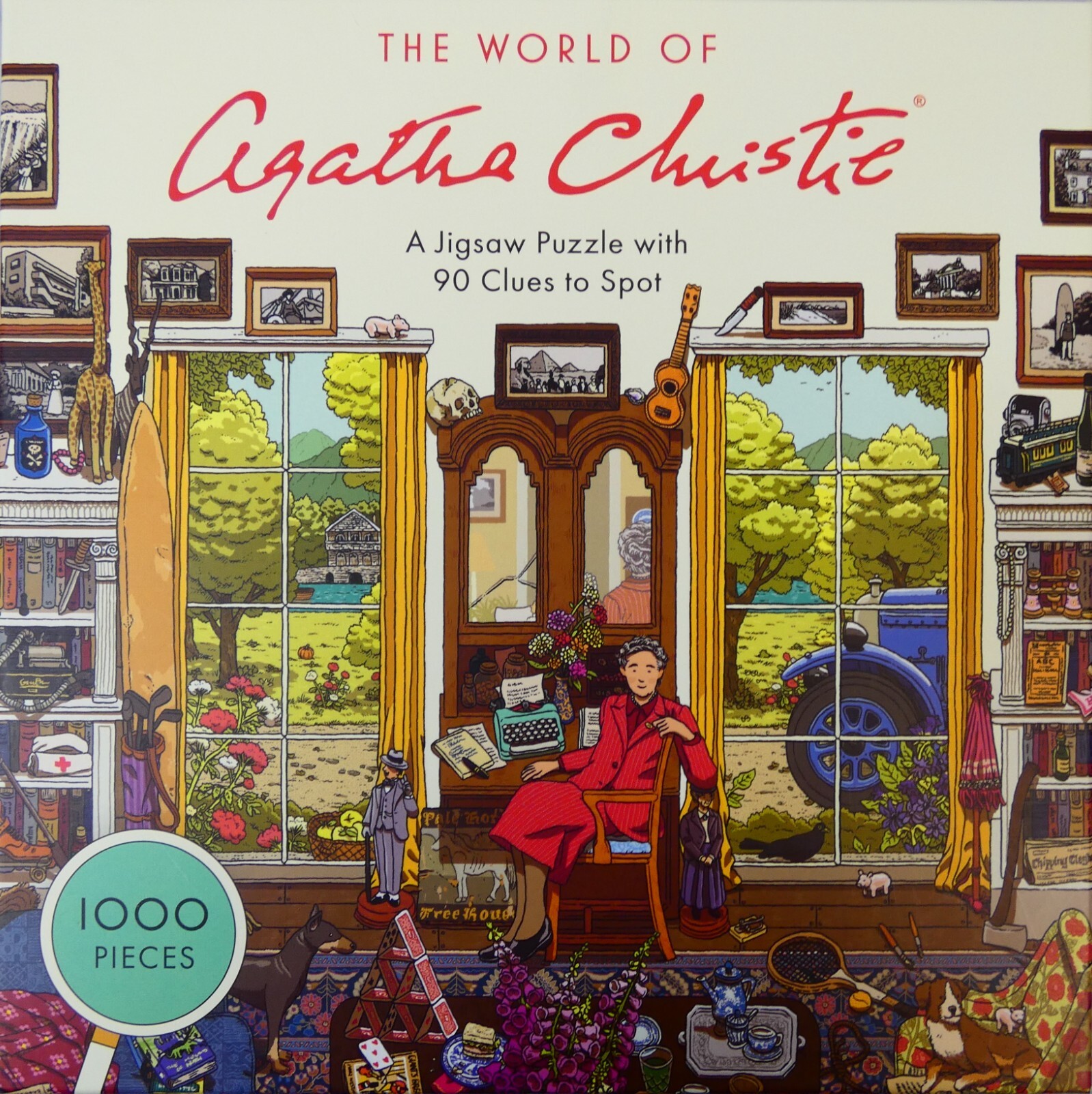 1000 Piece Jigsaw Puzzle 'The World of Agatha Christie' by L Milstein ~ Complete