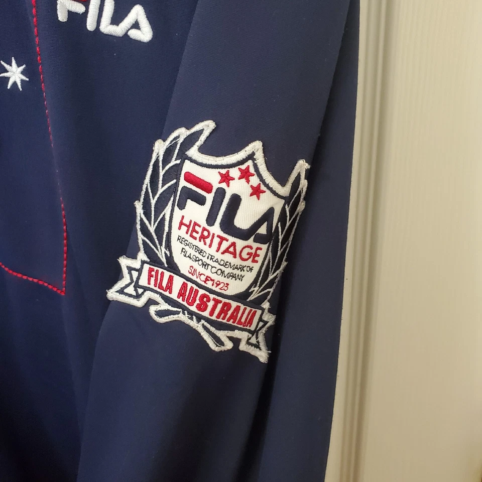 Chaqueta Fila Heritage Australia Track Cremallera Completa Hombre Talla M Azul Foto 3 de 4