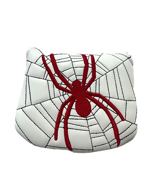 New TaylorMade Spider White/Red Hook & Loop Mallet Putter Headcover