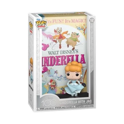 FUNKO POP: DISNEY 100 - CINDERELLA W/JAQ POSTER