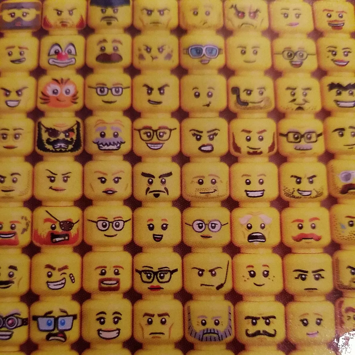 Lego Minifigures Faces 1000 Piece Jigsaw Puzzle eBay