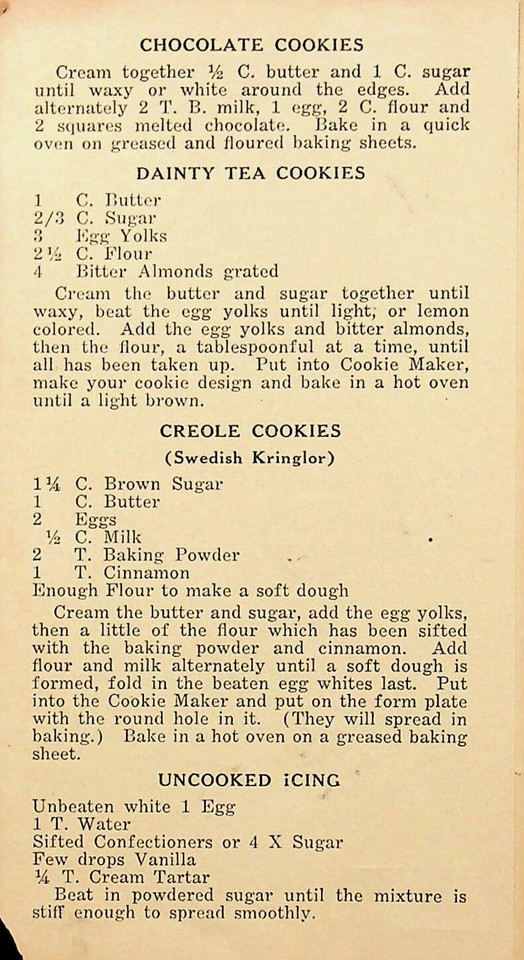 ATECO COOKIE MAKER COOKIE PRESS MONTGOMERY WARD BROCHURE E15A eBay