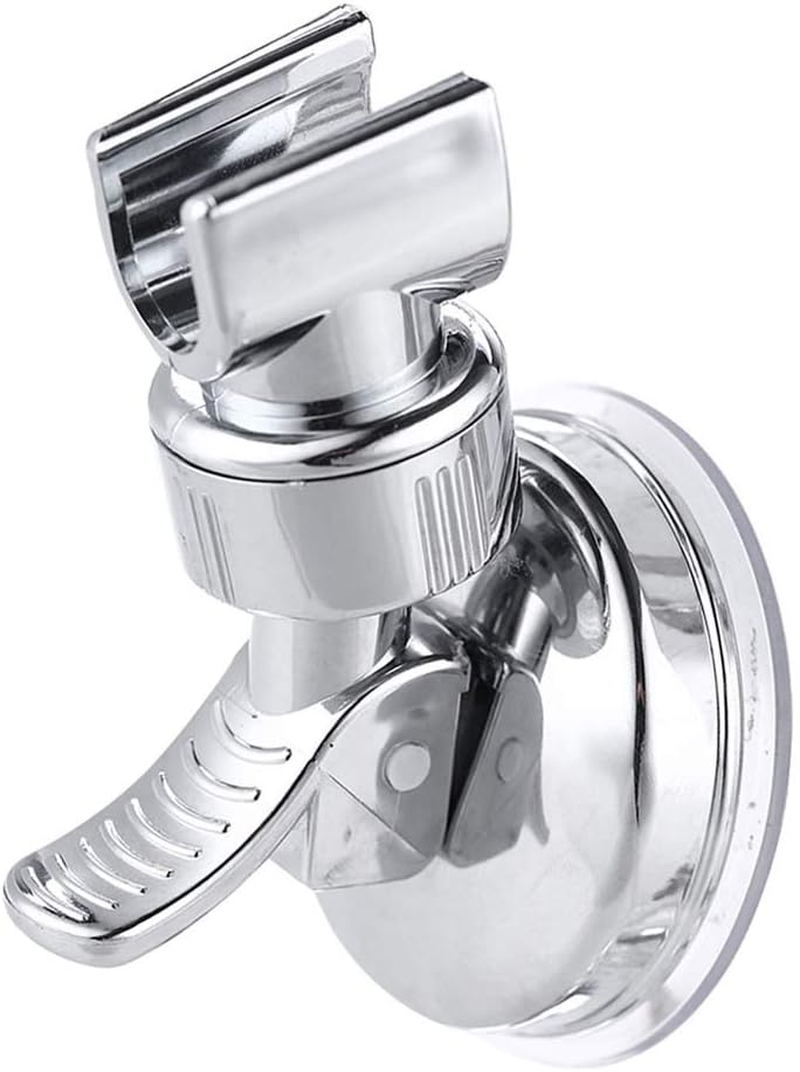 Adjustable Shower Head Holder Bathroom Chrome Wall Mount Strong Suction Handheld