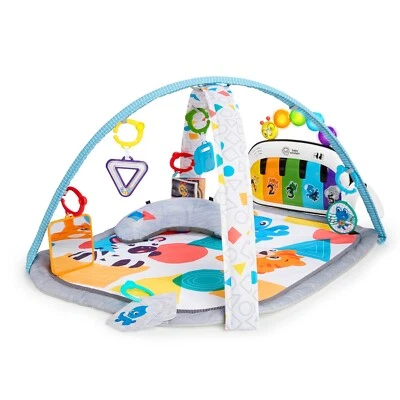 Baby Einstein Kickin' Tunes 4-in-1 Activity Gym & Tummy Time Play Mat, 0-36M