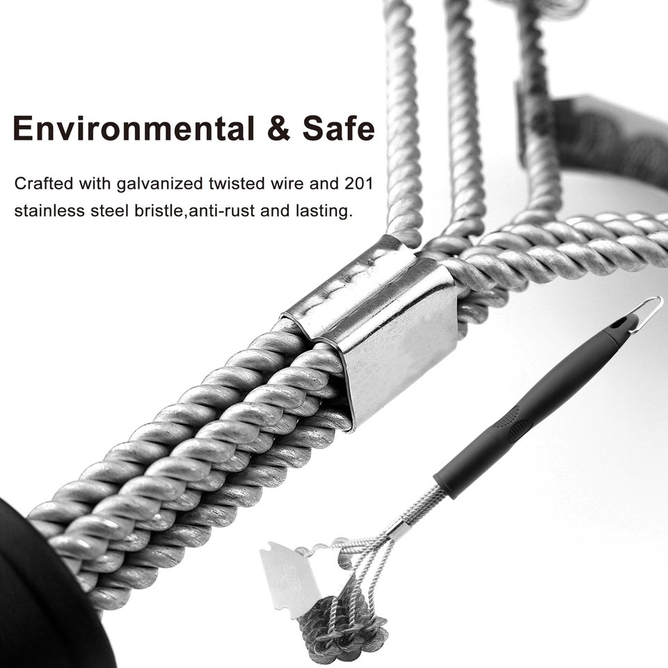 GRILLART Grill Brush and Scraper Bristle Free Safe BBQ Brush for