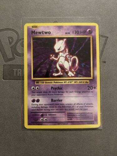 POKEMON MEWTWO 51/108 CRACKED ICE HOLO XY EVOLUTIONS RARE - Picture 1 of 2