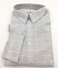 Calvin Klein Men's Stretch Regular Fit Solid Dress Shirt, Multi, XL(17 34/35)