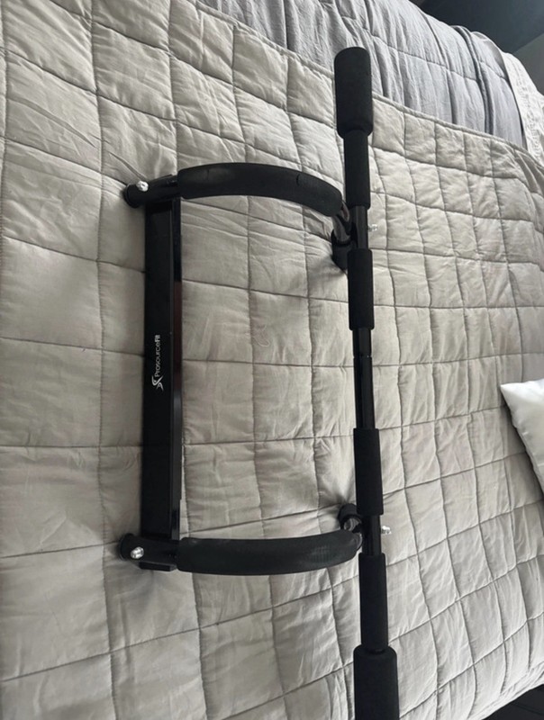 ProsourceFit Foam Grip Doorway Pull Up/Chin Up Bar, Black, Home Use