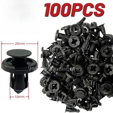 100pcs Clip Car Push Pin Rivet Bumper Fender Liner Door Panel Retainer Fastener