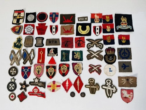 Job Lot 60 WW2 & QC British Military Army Navy Air Force Formation & Arm Badges