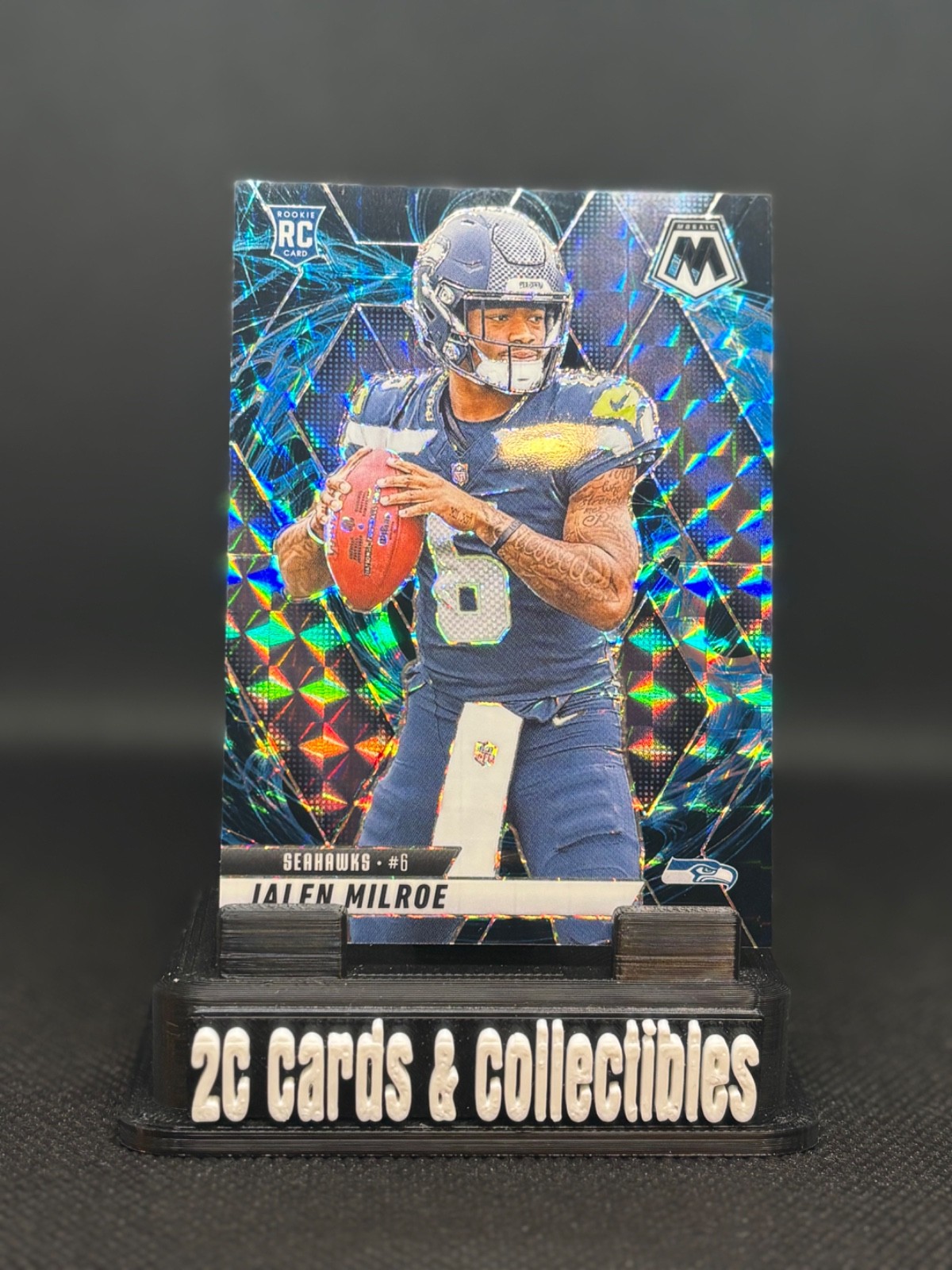 2025 Mosaic Jalen Milroe Genesis Case Hit #322 Seahawks