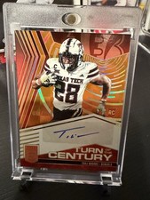 Panini 2025 Donruss Elite Turn of the Century Tahj Brooks RC Auto Orange /199