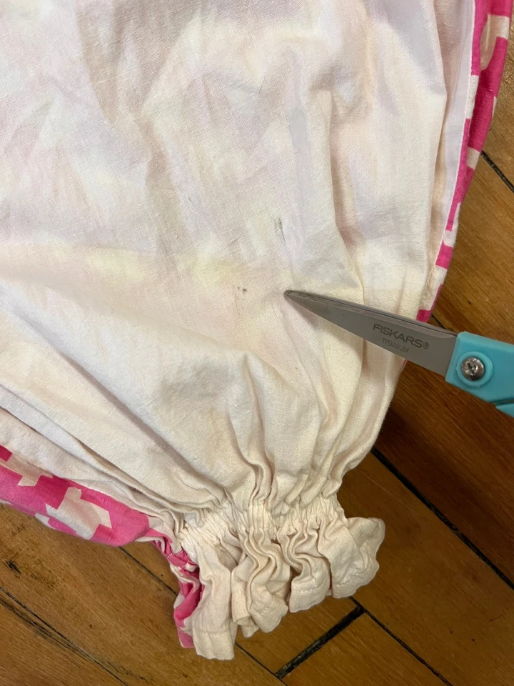 Disfraz de payaso pata de gallo rosa y blanco para niño Foto 4 de 4