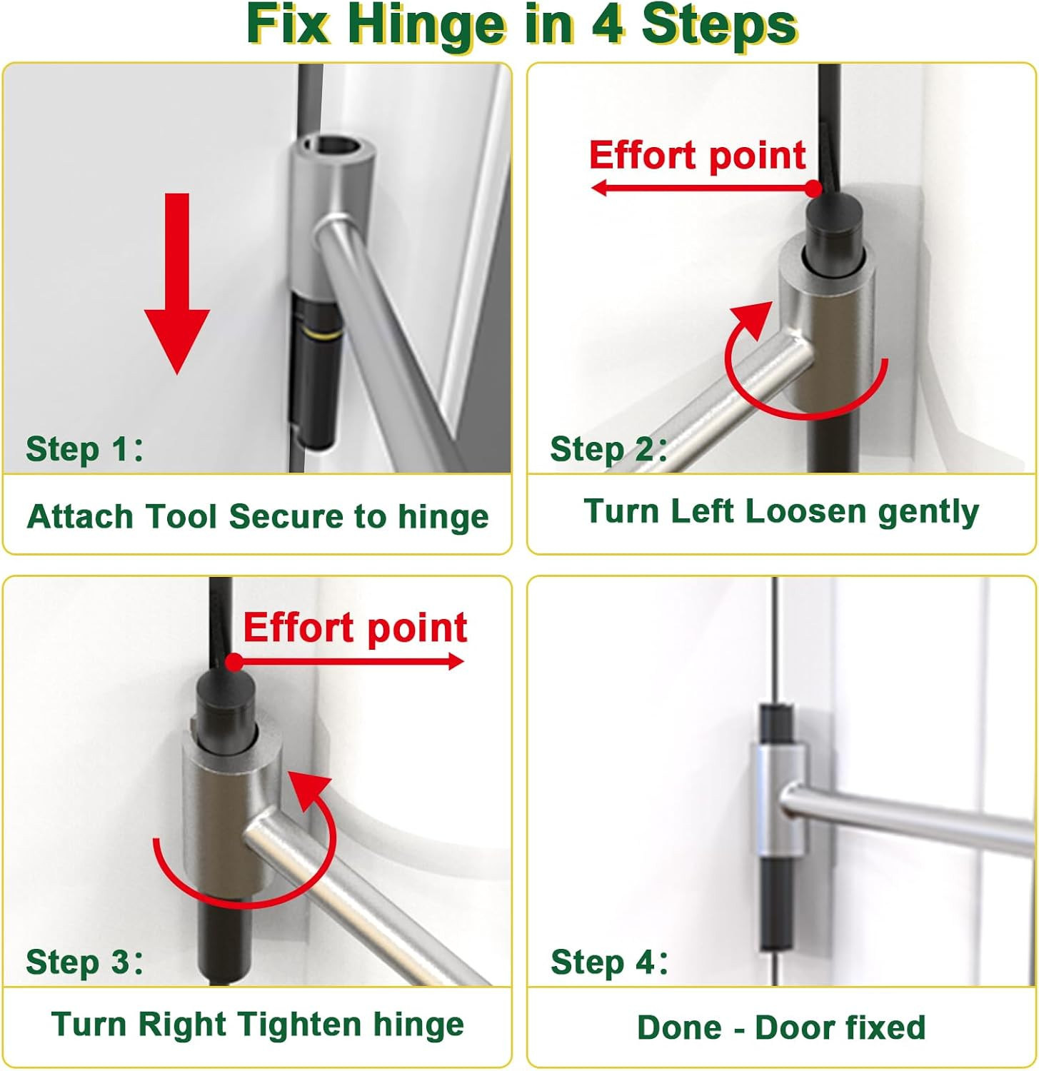 Door Hinge Adjustment Tool, Hinges Gap Adjusting Wrench, Knuckle Bender for Flag
