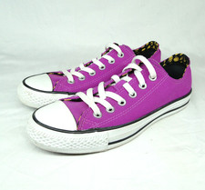 Converse Chuck Taylor All Star Low Double Tongue Purple Lilac Trainers Size UK 5