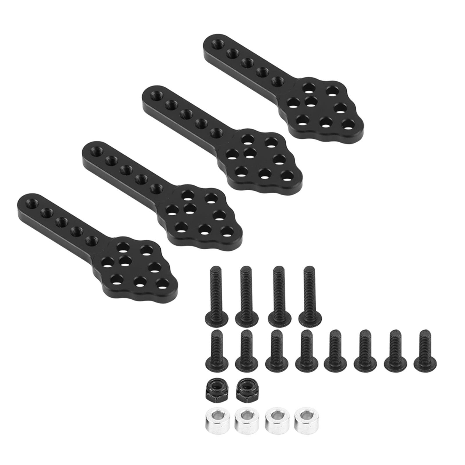 Shock Absorber Mount, 4pcs / Set 51mm / 2in Metal Black