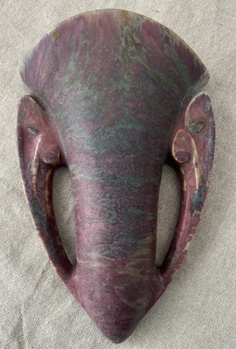 Roseville Carnelian Red II Arts And Crafts Pottery Ceramic Wall Pocket 1251