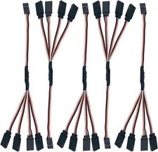 5pcs servo extension cable 1 to 4 splitter for rc models
