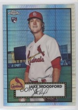 2021 Chrome Platinum Anniversary Mega Box Prism Refractor Jake Woodford #91 0c2