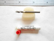 NEW MICRO 100 USA 1/8" DIA. x 1/2" LOC x 1-1/2" OAL 3FL CC CARBIDE BALL END MILL