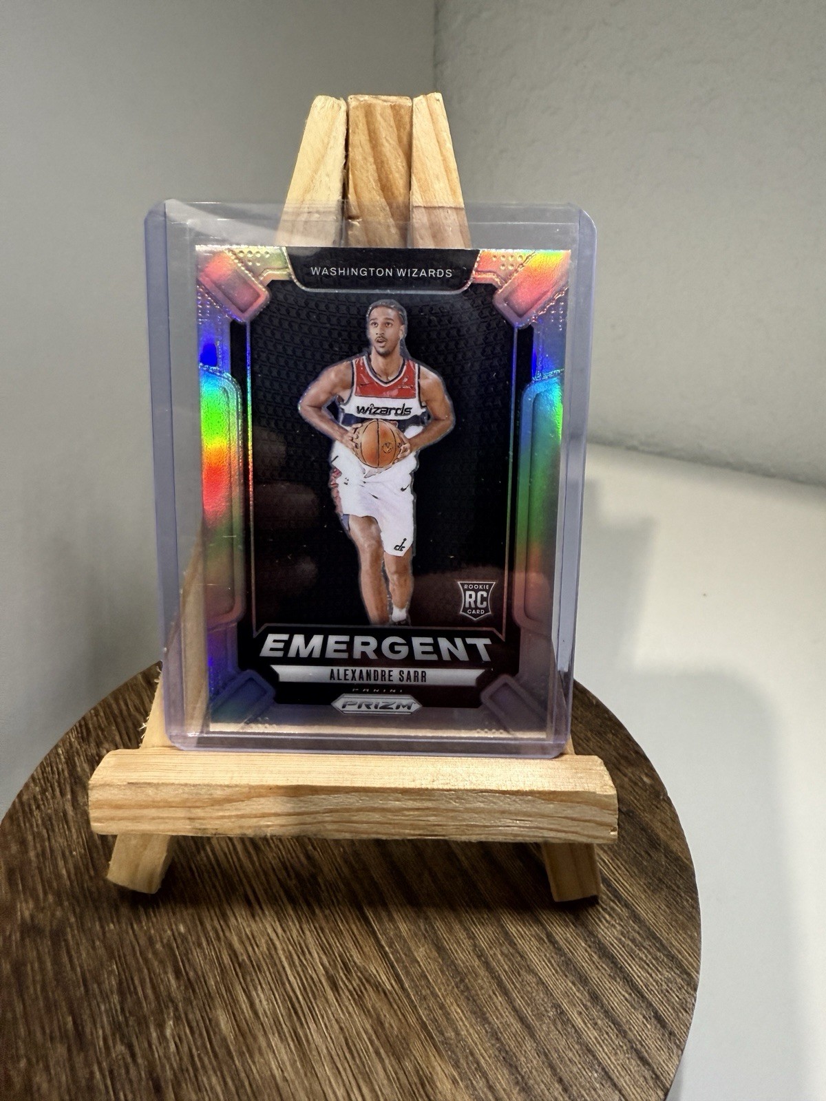 2024-25 Panini Prizm ALEXANDRE SARR #14 Emergent Silver Prizm RC Rookie Wizards