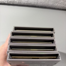 Nintendo NES Game Lot 5 - Tetris Snake Rattle Super Mario Duck Hunt Jeopardy