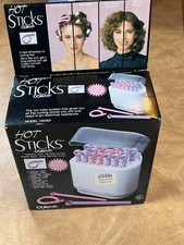 Vintage 80s Conair Hot Sticks Traveller 1986 Flexible Bendable Hot Rollers NEW