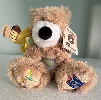 Boyds Bea R. Hope Daffodil Days ACS Plush Bear w/ Bee & Flower 94244ACS