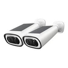 2PCS 4MP Outdoor Solar Security Camera Human Detection Night Vision Wireless Cam